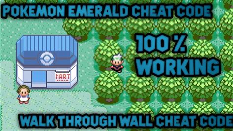 walk through walls cheat pokemon emerald